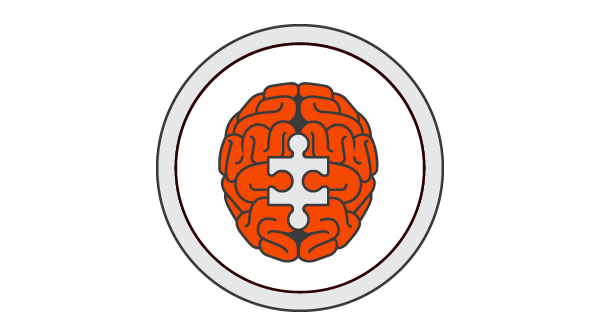 Illustration d’un cerveau présentant une partie manquante en forme de pièce de puzzle