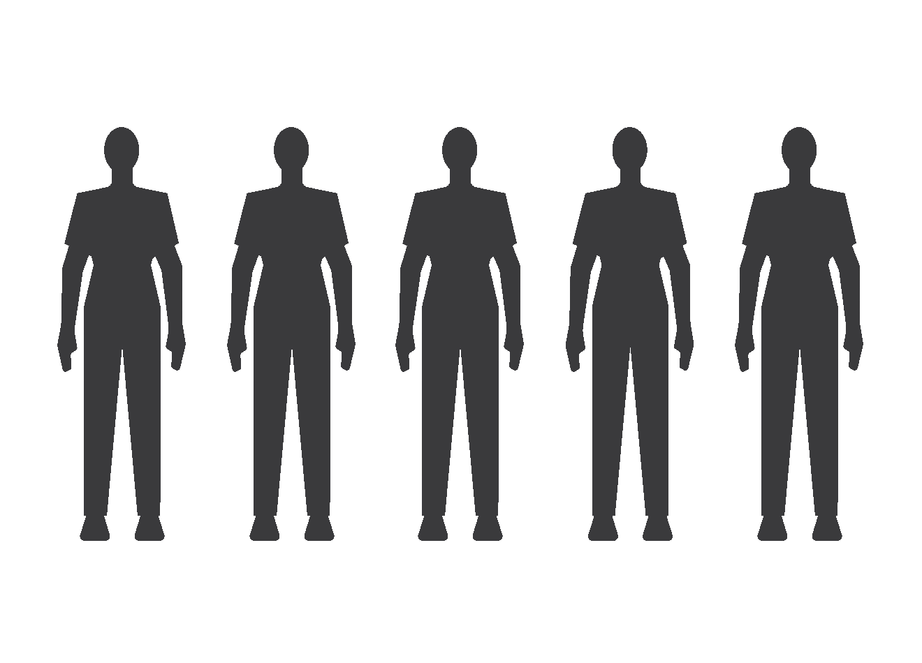 Illustration showing some people alongside the text 65% of people with RRMS reported experiencing PIRA