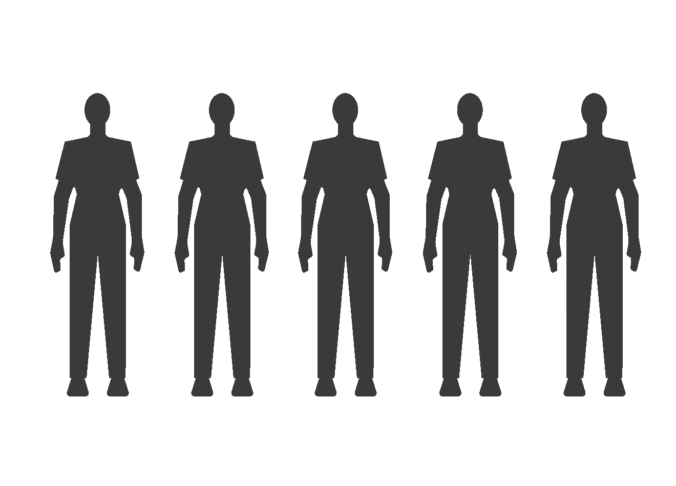 Illustration représentant plusieurs personnes accompagnées du texte environ 30 % à 40 % des patients traités évolueront vers la SEP-SP dans les 12 années suivant le diagnostic de SEP-RR